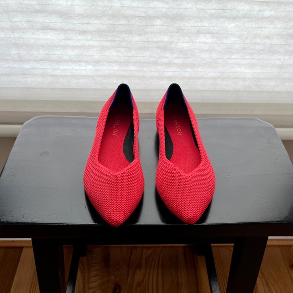 Rothy's Size 7 Glamour Red The Point II flats - Picture 2 of 7